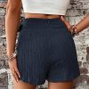 51bfmNmtlAL.jpg Women's Summer Mini Wrap Shorts Knot High Waist Belted Skorts Zipper Casual Loose Skirt