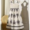 Toddler Girl's Boho Print Ruffle Square Neck Sleeveless Dress Swing A Line Dress