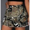 51nliWkSPzL.jpg Women's Plus Size Y2K Mini Denim Skirt High Waist Bodycon Cargo Skirts with Flap Pocket