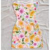 51p4jheBYGL.jpg Women's Floral Strapless Bodycon Mini Dress Sleeveless Summer Beach Tube Dresses