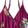 Women Summer 2025 Maxi Dress Vacation Floral Spaghetti Strap Spring Casual Boho Split Beach Long Flowy Sundress