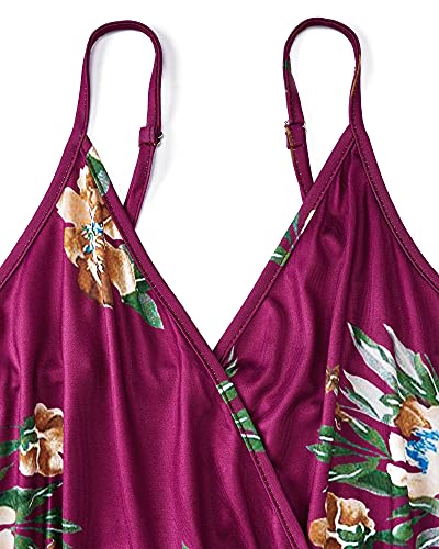 Women Summer 2025 Maxi Dress Vacation Floral Spaghetti Strap Spring Casual Boho Split Beach Long Flowy Sundress