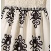 Toddler Girl's Boho Print Ruffle Square Neck Sleeveless Dress Swing A Line Dress
