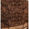 Women's Paisley Print Cut Out Fishtail Maxi Dress Long Sleeve V Neck Western Bodycon Dresses