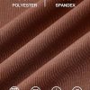 51vNzV8cpEL.jpg Women's Summer Square Neck Ribbed Knit Short/Long Sleeve A Line Flowy Midi Dress with Pockets